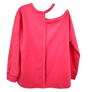 Oversized Single Cold Shoulder Stretch Knit Top - S/M/L